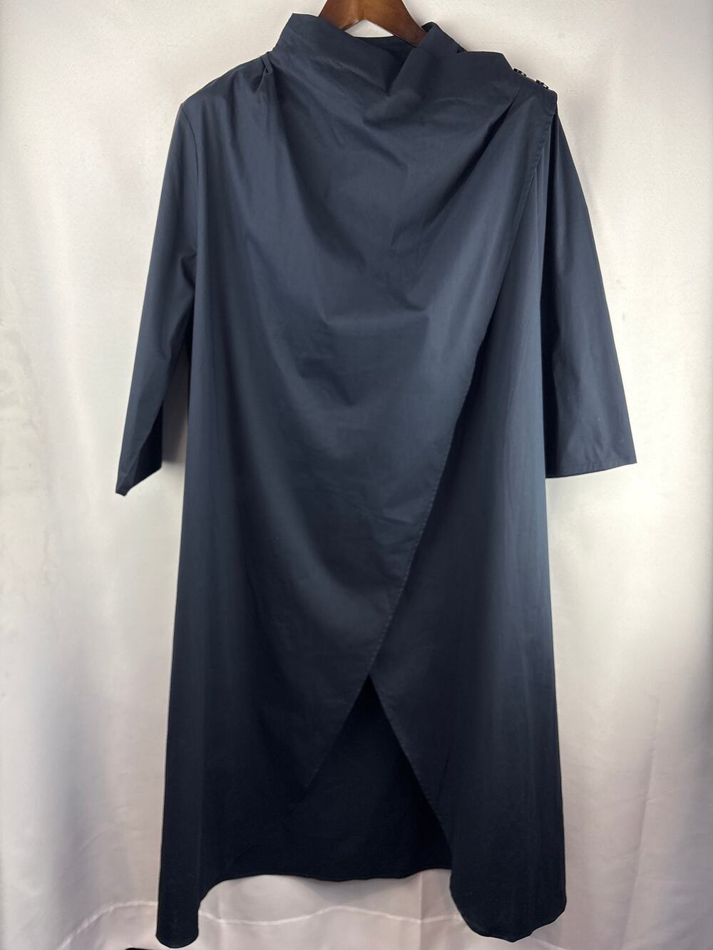 Women’s Pure Ulla Popken Size 20/22 Navy Cowel Wrap Tunic